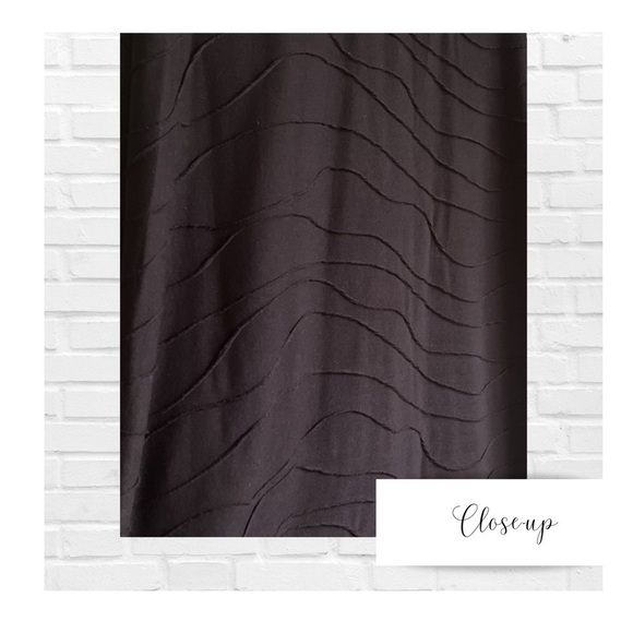 Zac and Rachel Black Wave Design A-Line Maxi Skirt Women’s Petite - Picture 3 of 4